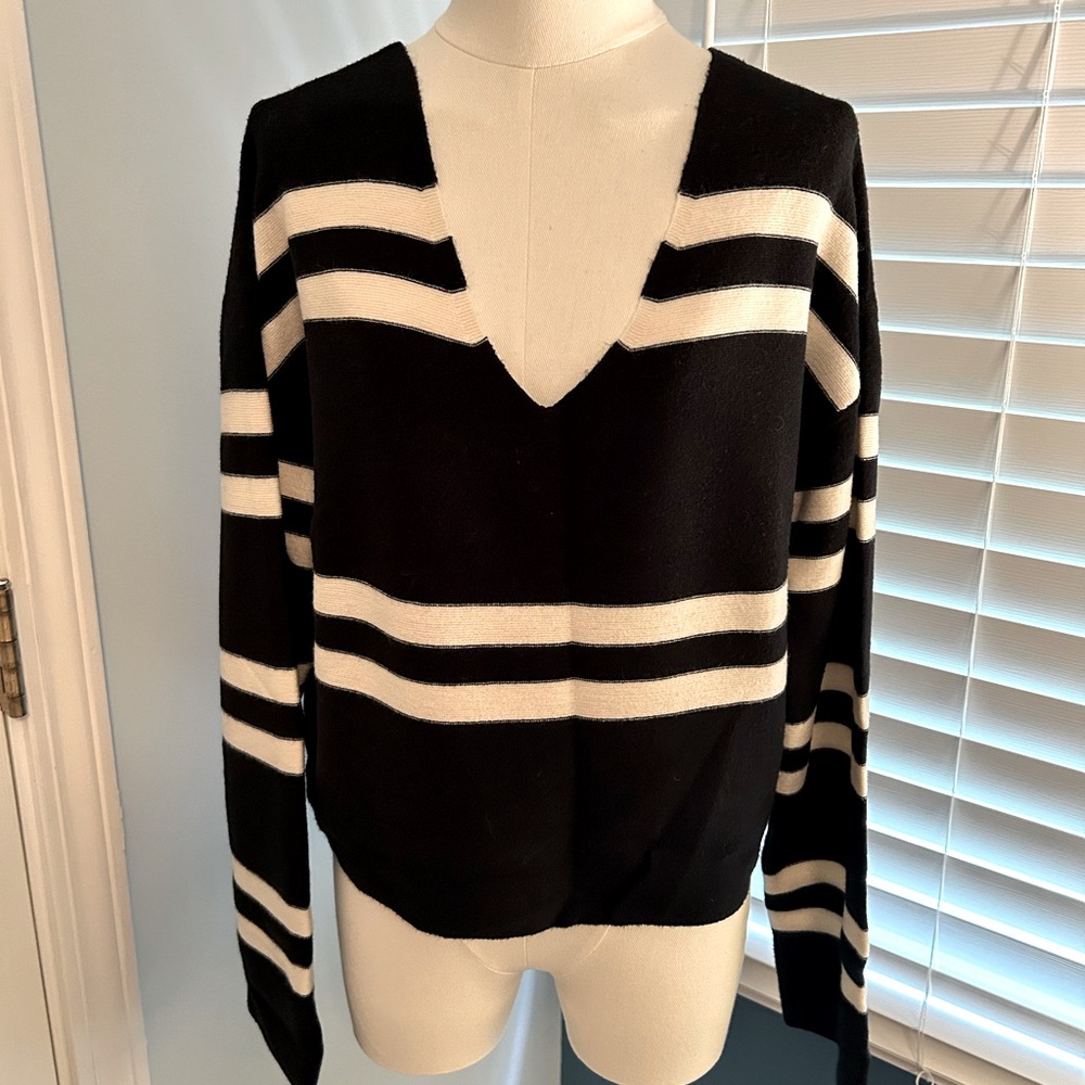 Black and white sweater